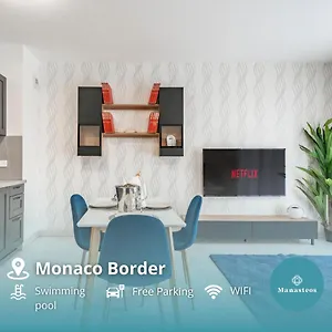 Appartement Frontiere Monaco, Terrasse Vue Mer, Tour Odeon - Ap, Beausoleil